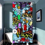 Graffiti Characters Seamless Patterns Shower Curtain 36  x 72  (Stall)  Curtain(36 X72 ) - 33.26 x66.24  Curtain(36 X72 )