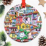 Menton Old Town France Ornament (Round) Front