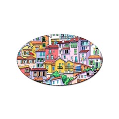 Menton Old Town France Sticker Oval (100 Pack)