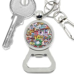 Menton Old Town France Bottle Opener Key Chain by Wegoenart