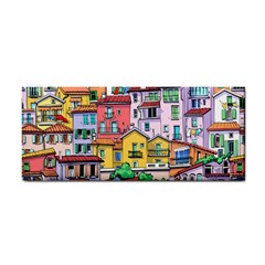 Menton Old Town France Hand Towel by Wegoenart