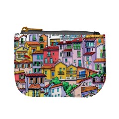 Menton Old Town France Mini Coin Purse by Wegoenart