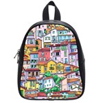 Menton Old Town France School Bag (Small) Front