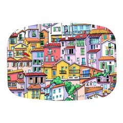 Menton Old Town France Mini Square Pill Box by Wegoenart