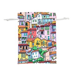 Menton Old Town France Lightweight Drawstring Pouch (m) by Wegoenart