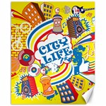 Colorful City Life Horizontal Seamless Pattern Urban City Canvas 16  x 20  15.75 x19.29  Canvas - 1