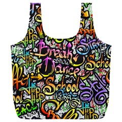 Graffiti Word Seamless Pattern Full Print Recycle Bag (xxl) by Wegoenart