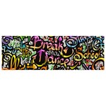 Graffiti Word Seamless Pattern Banner and Sign 9  x 3  Front