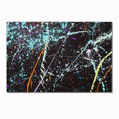 Abstract Colorful Texture Postcards 5  X 7  (pkg Of 10)