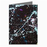 Abstract Colorful Texture Greeting Card Left