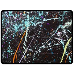 Abstract Colorful Texture Fleece Blanket (large)  by Wegoenart