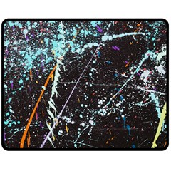 Abstract Colorful Texture Fleece Blanket (medium)  by Wegoenart