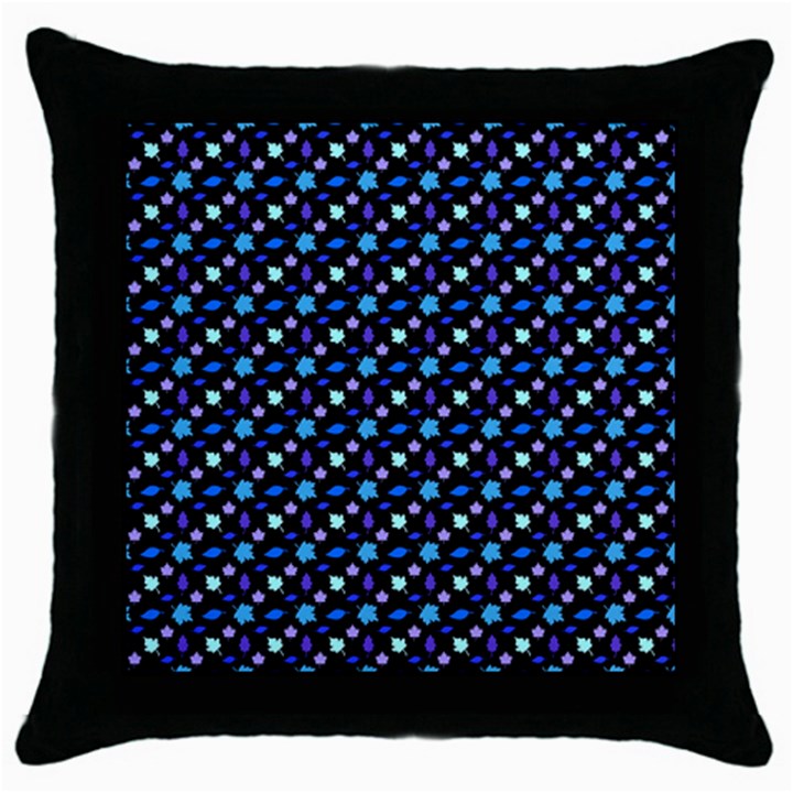 Electric Autumn  Throw Pillow Case (Black)