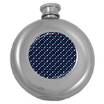 Electric Autumn  Round Hip Flask (5 oz) Front