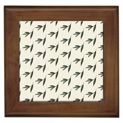 Minimalist Fall Of Leaves Framed Tile by ConteMonfrey