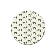 Minimalist Fall Of Leaves Magnet 3  (round) by ConteMonfrey