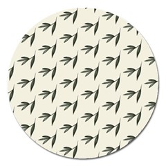 Minimalist Fall Of Leaves Magnet 5  (round) by ConteMonfrey