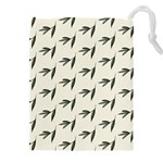 Minimalist Fall Of Leaves Drawstring Pouch (5XL) Front