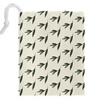 Minimalist Fall Of Leaves Drawstring Pouch (5XL) Back