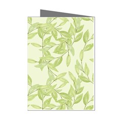 Watercolor Leaves On The Wall  Mini Greeting Cards (pkg Of 8) by ConteMonfrey