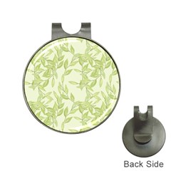 Watercolor Leaves On The Wall  Hat Clips With Golf Markers by ConteMonfrey