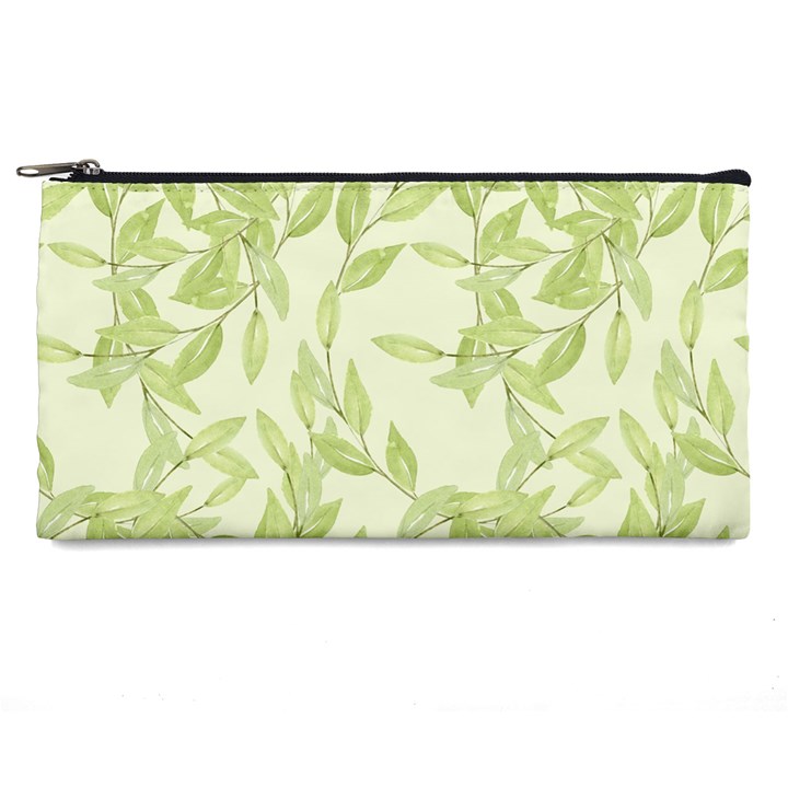 Watercolor Leaves On The Wall  Pencil Case