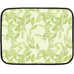 Watercolor Leaves On The Wall  Double Sided Fleece Blanket (mini)  by ConteMonfrey