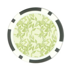 Watercolor Leaves On The Wall  Poker Chip Card Guard (10 Pack) by ConteMonfrey