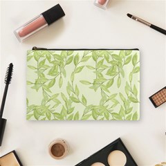 Watercolor Leaves On The Wall  Cosmetic Bag (medium) by ConteMonfrey