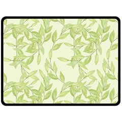 Watercolor Leaves On The Wall  Fleece Blanket (large)  by ConteMonfrey