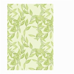 Watercolor Leaves On The Wall  Small Garden Flag (two Sides) by ConteMonfrey