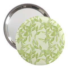 Watercolor Leaves On The Wall  3  Handbag Mirrors by ConteMonfrey