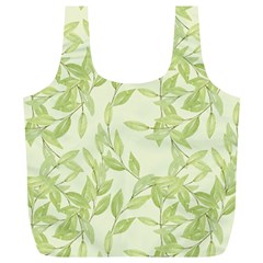 Watercolor Leaves On The Wall  Full Print Recycle Bag (xl) by ConteMonfrey