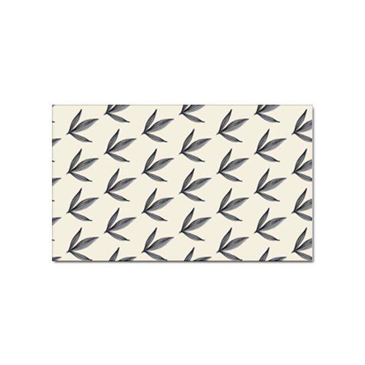 Minimalist Leaves Sticker (Rectangular)