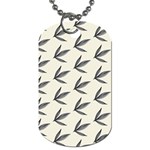 Minimalist Leaves Dog Tag (Two Sides) Front