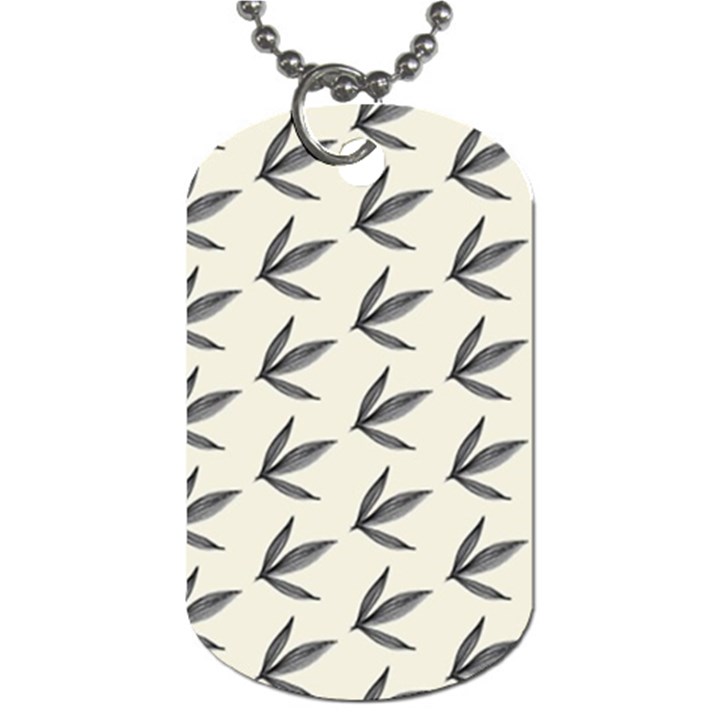 Minimalist Leaves Dog Tag (Two Sides)