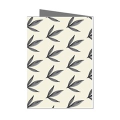 Minimalist Leaves Mini Greeting Cards (pkg Of 8) by ConteMonfrey