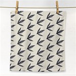 Minimalist Leaves Face Towel Front