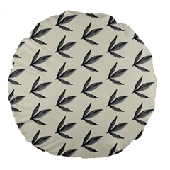 Minimalist Leaves Large 18  Premium Round Cushions