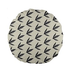 Minimalist Leaves Standard 15  Premium Flano Round Cushions by ConteMonfrey