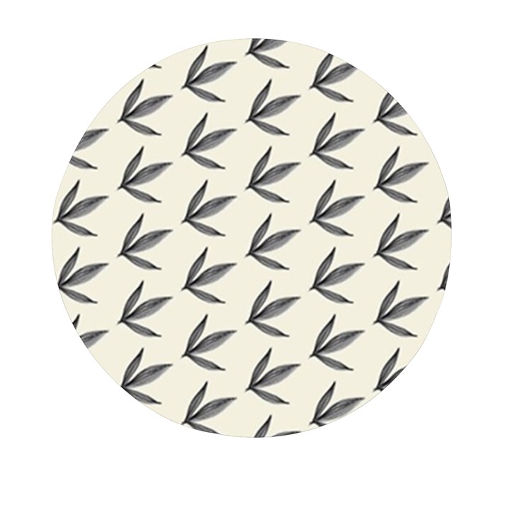 Minimalist Leaves Mini Round Pill Box