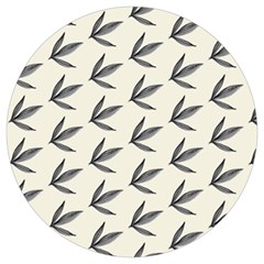 Minimalist Leaves Round Trivet