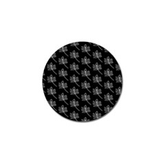 Black Cute Leaves Golf Ball Marker (10 Pack) by ConteMonfrey