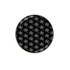 Black Cute Leaves Hat Clip Ball Marker by ConteMonfrey