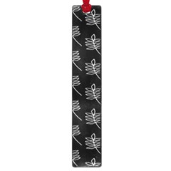 Black Cute Leaves Large Book Marks by ConteMonfrey