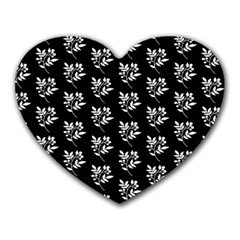 Sign Of Spring Leaves Heart Mousepad by ConteMonfrey