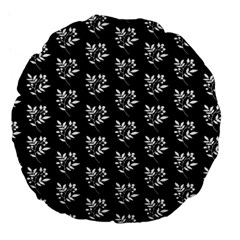 Sign Of Spring Leaves Large 18  Premium Flano Round Cushions by ConteMonfrey