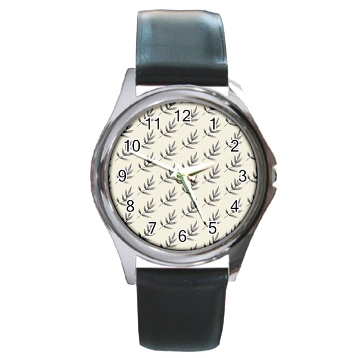 Minimalist Branch Round Metal Watch