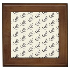 Minimalist Branch Framed Tile by ConteMonfrey