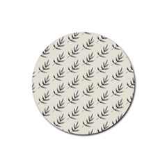 Minimalist Branch Rubber Coaster (round) by ConteMonfrey